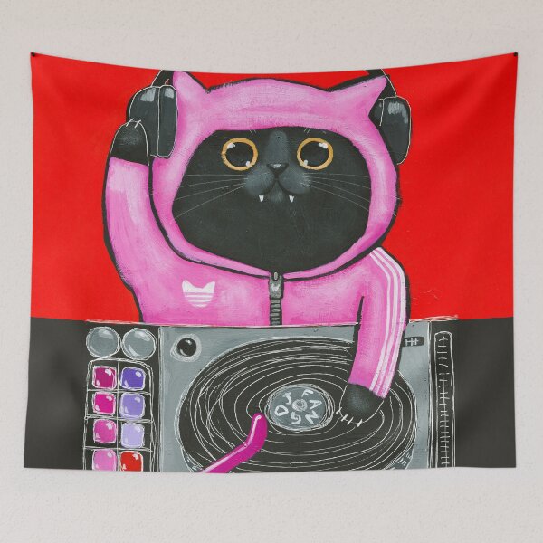 Item preview, DJ Fang designed and sold by KilkennyCat Art.