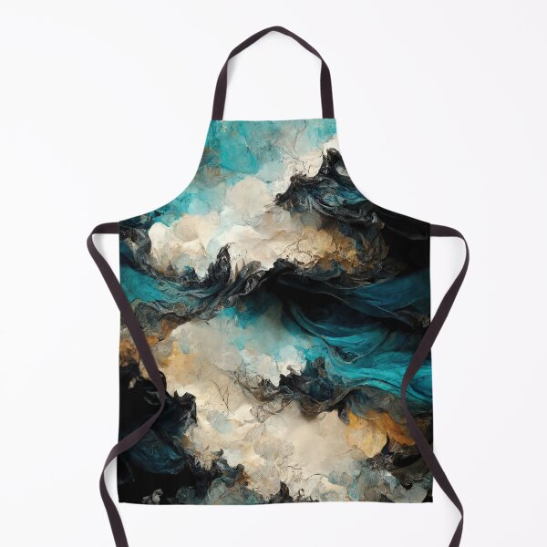 Item preview, Misty mountains made with gold, black and turquoise designed and sold by Michael Bollin.