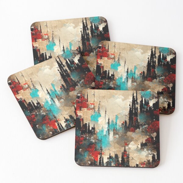 Item preview, Abstract city with the towers and fog designed and sold by Michael Bollin.