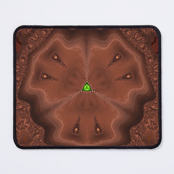 Item preview,  *FUNNY ABSTRACT PAINTING ALIEN TRIBAL FACE CHOCOLATE MIXTURE MINT GREEN WITH STARRY GREEN ANISE* designed and sold by Ralek.