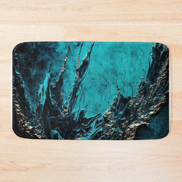 Item preview, Black and turquoise tar liquid drop into the water designed and sold by Michael Bollin.