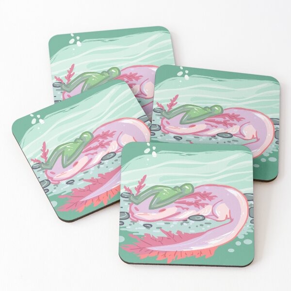 Item preview, Axolotl with Lilypad Hat designed and sold by sky665.