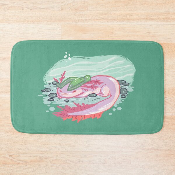 Item preview, Axolotl with Lilypad Hat designed and sold by sky665.
