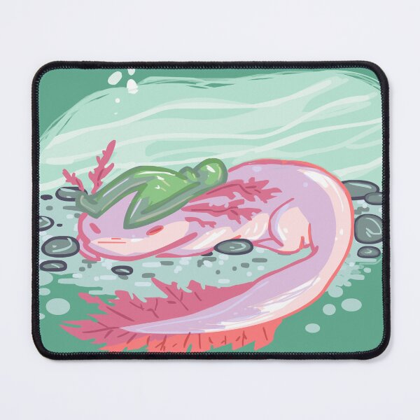 Item preview, Axolotl with Lilypad Hat designed and sold by sky665.