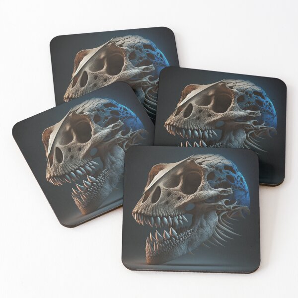 Item preview, Alien Dino Skull, Poster designed and sold by SkullandKitten.