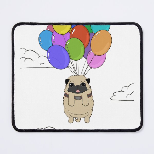 Item preview, Pug in the Sky (no bg color) designed and sold by GraphicBubbleMA.