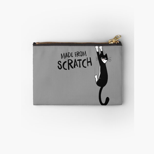 Item preview, Made From Scratch Tuxedo Cat Hanging On Funny Black and White Cat designed and sold by Jenn Inashvili.