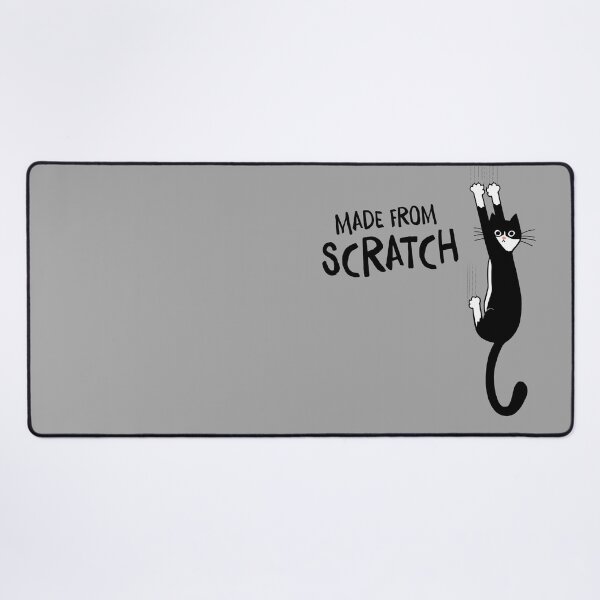 Item preview, Made From Scratch Tuxedo Cat Hanging On Funny Black and White Cat designed and sold by Jenn Inashvili.