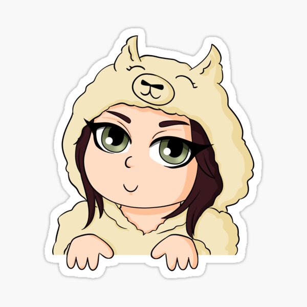 Lama Smile Glossy Sticker