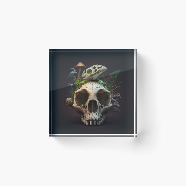 Item preview, Alien Fossil Skull, Poster designed and sold by SkullandKitten.