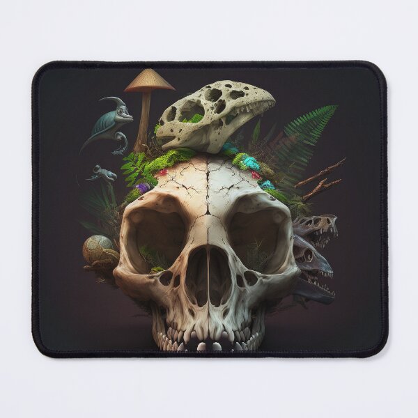 Item preview, Alien Fossil Skull, Poster designed and sold by SkullandKitten.