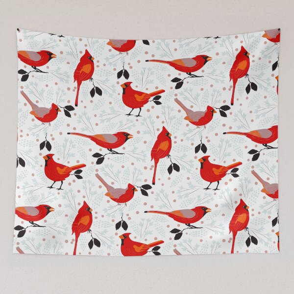 Item preview, Sunflowers Cardinal Birds designed and sold by Prilidiarts.