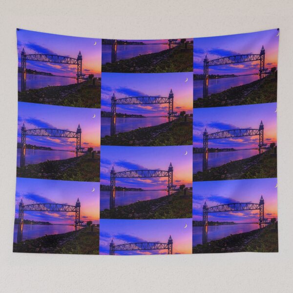 Item preview, Magical Sunset at the Cape Cod Railroad Bridge designed and sold by Mitchell Grosky.