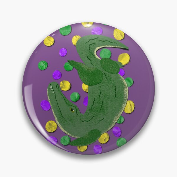 Item preview, Paper craft Mardi Gras gator  designed and sold by BlackSquirrelCC.