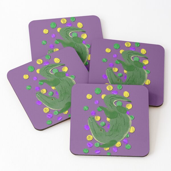 Item preview, Paper craft Mardi Gras gator  designed and sold by BlackSquirrelCC.