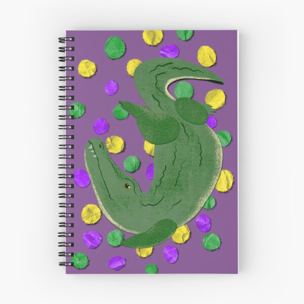 Item preview, Paper craft Mardi Gras gator  designed and sold by BlackSquirrelCC.