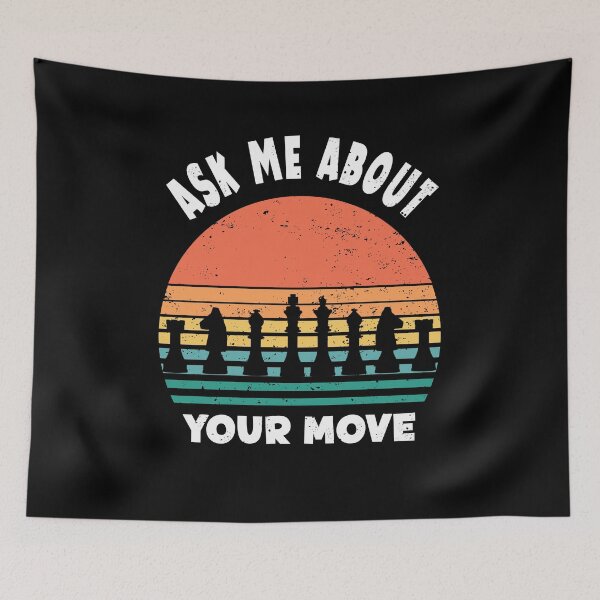 Item preview,  Fun chess quote retro sunset shirt designed and sold by TipTopTapo.