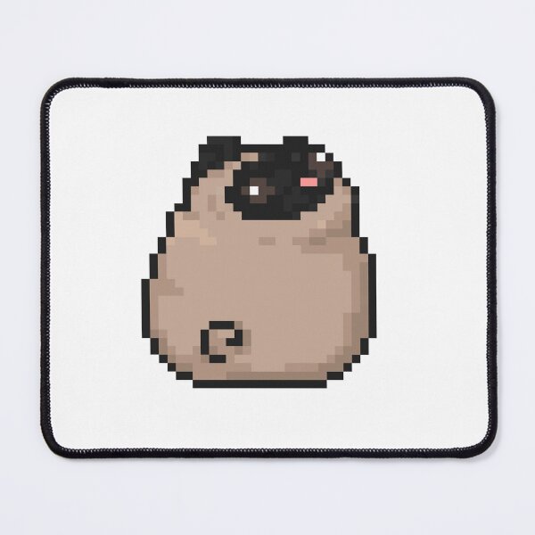Item preview, Fat Pixel Pug with Tongue Out designed and sold by GraphicBubbleMA.