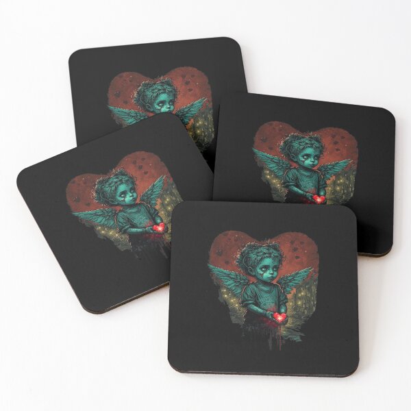 Item preview, Gothic Cherub Art Unique and Eye-catching Design Gift Giving Perfect for Valentines Day designed and sold by Bits-X-Pieces.