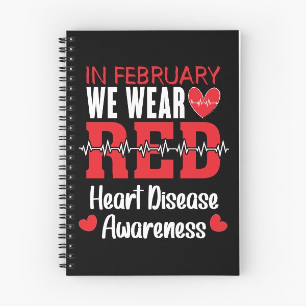 Item preview, In February We Wear Red Heart Disease Awareness designed and sold by wordsonly.