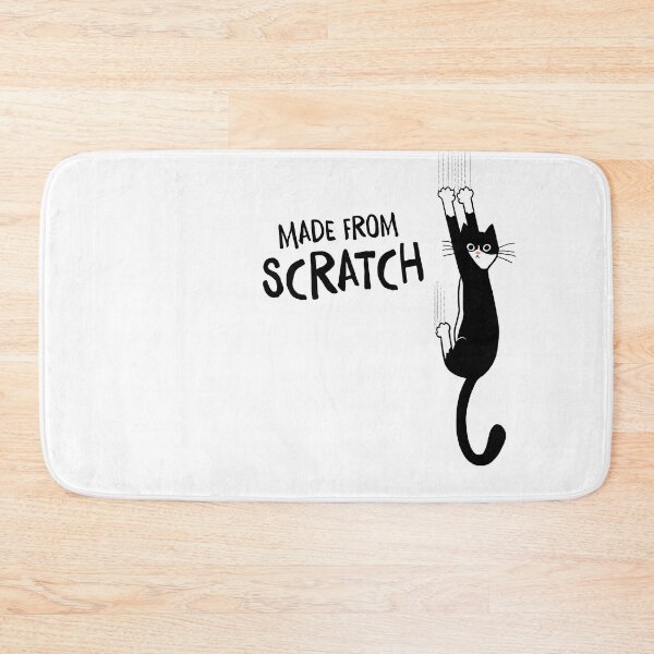Item preview, Made From Scratch Tuxedo Cat Hanging On Funny Black and White Cat designed and sold by Jenn Inashvili.