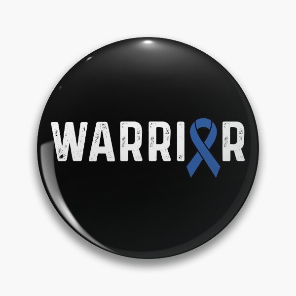 Item preview, Colorectal Cancer Awareness Blue Ribbon Warrior designed and sold by CancerMerch.