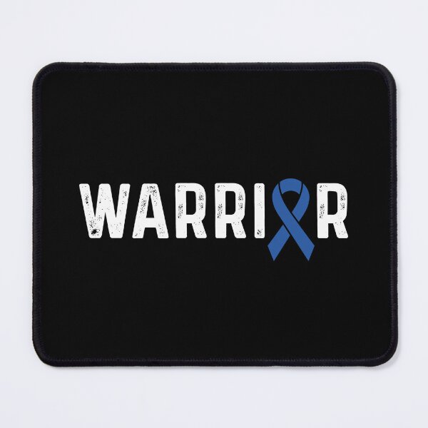 Item preview, Colorectal Cancer Awareness Blue Ribbon Warrior designed and sold by CancerMerch.