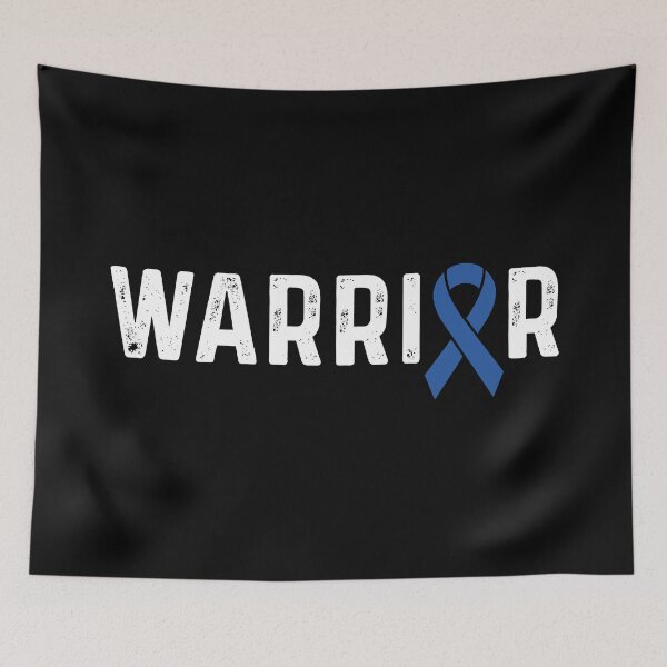 Item preview, Colorectal Cancer Awareness Blue Ribbon Warrior designed and sold by CancerMerch.