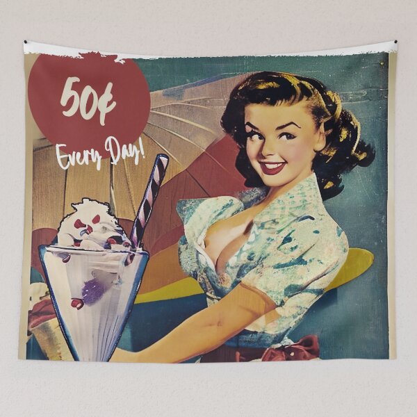 Item preview, Copy of Blond and Smiling Pinup Girl designed and sold by cutestpinups.