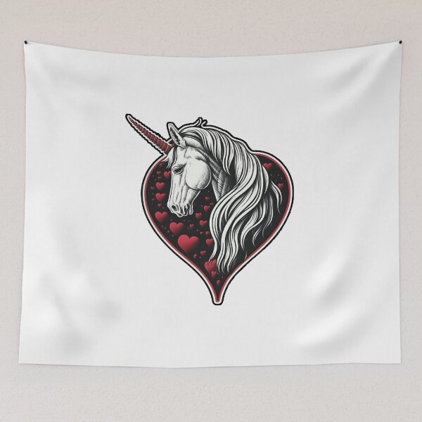 Item preview, Unicornio Valentine: Corazón Encantado designed and sold by Quote-Zone.
