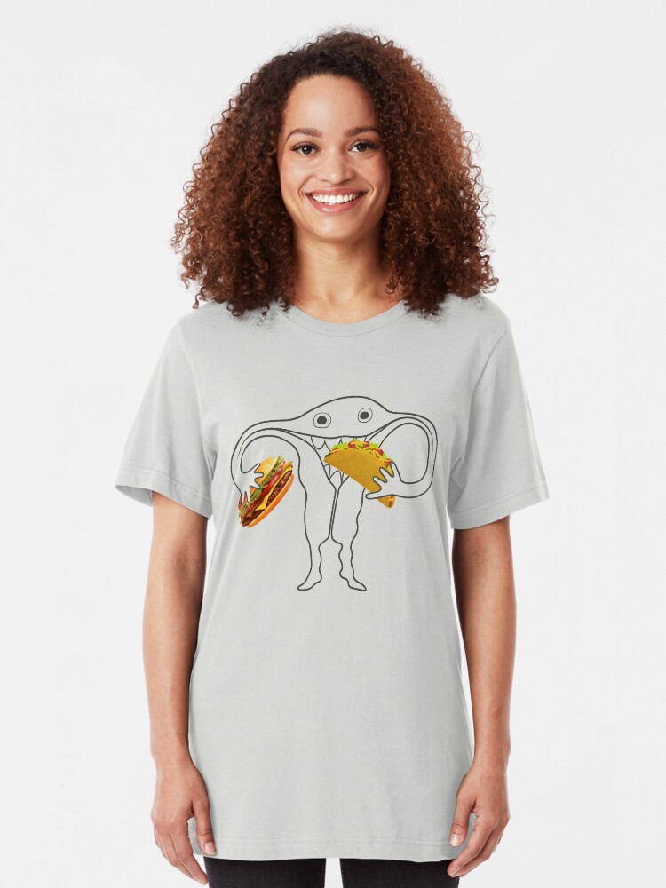 Alternate view of Hungry Uterus Understated Ute Slim Fit T-Shirt