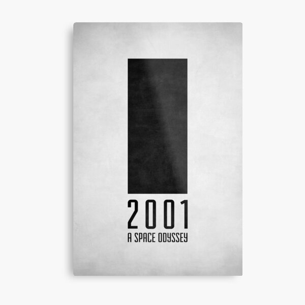 Stanley Kubrick's 2001: Odyssee im Weltraum - Monolith - Minimalistisches Design Metal Print