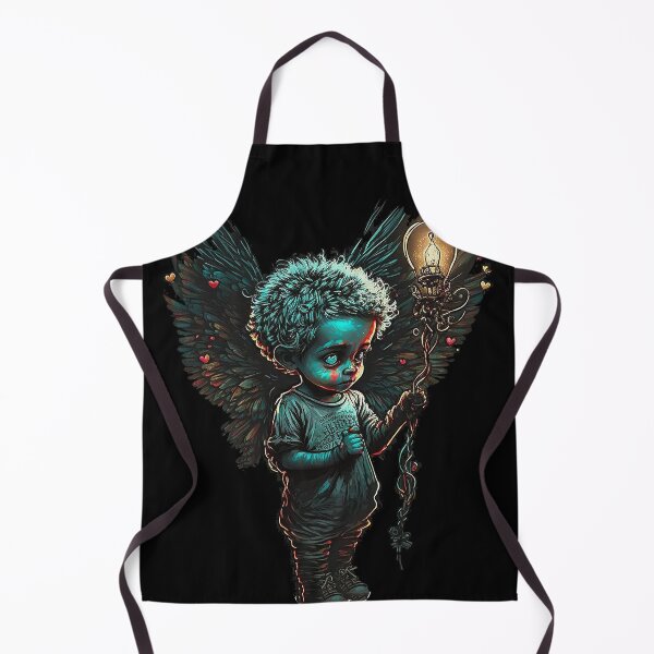 Artikelvorschau, Gotischer Cherub mit Glühbirnen-Ballon-Design, perfekt für den Valentinstag. entworfen und verkauft von Bits-X-Pieces.
