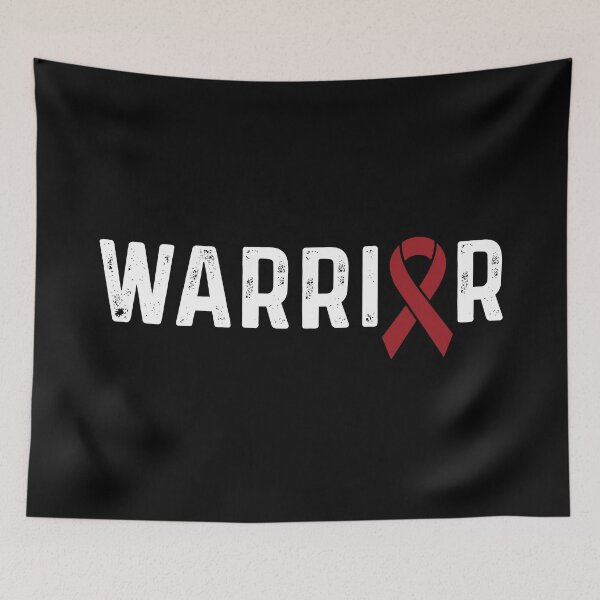 Item preview, Multiple Myeloma Awareness Burgundy Ribbon Warrior designed and sold by CancerMerch.