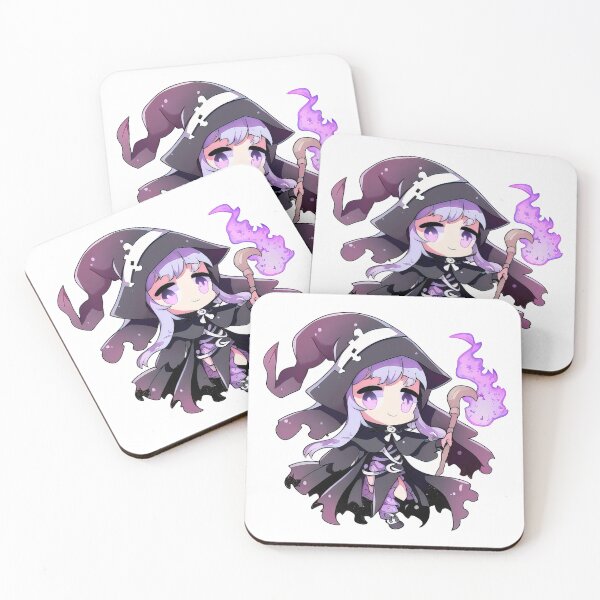 Item preview, Black is My Color of Magic — Cute Purple Wizard designed and sold by CasualCommander.