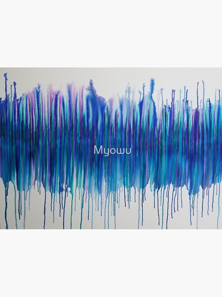 Abstract Drip Cool Colors Art with Sharpie and Alcohol Poster for Sale by  Myowu