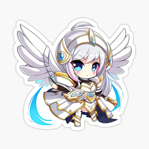 White is My Color of Magic — Cute White Angel Sticker