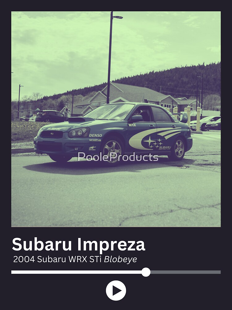 "JDM Subaru Impreza 2004 Subaru WRX blobeye STi Rally" Sticker for Sale
