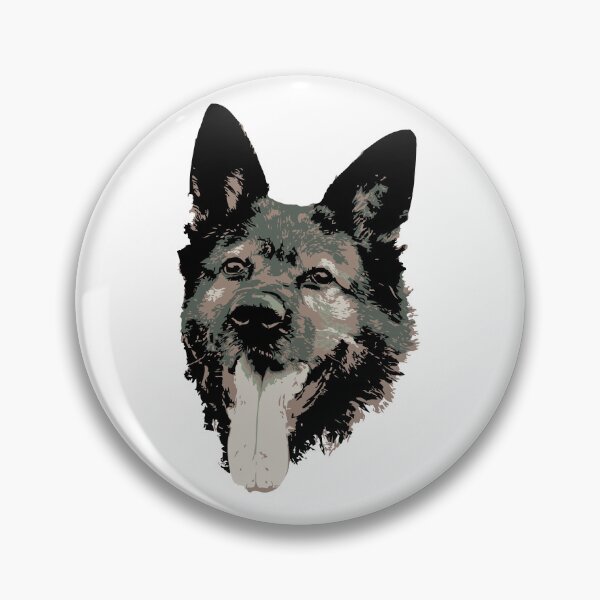 Item preview, German Shepherd Face - Black and Olive designed and sold by Abbysinthe.