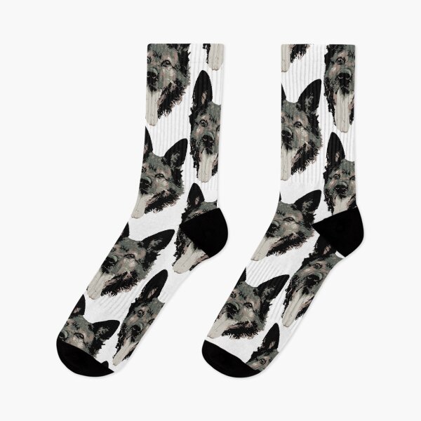 Item preview, German Shepherd Face - Black and Olive designed and sold by Abbysinthe.