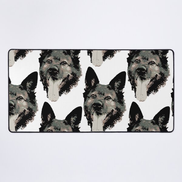 Item preview, German Shepherd Face - Black and Olive designed and sold by Abbysinthe.