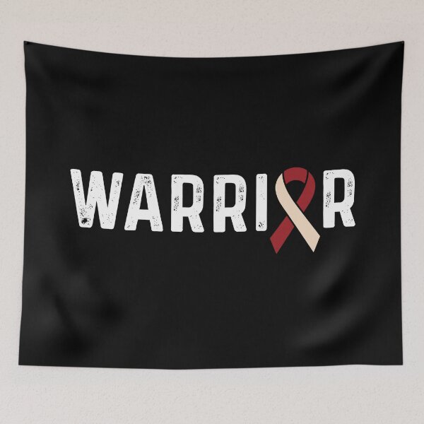 Item preview, Head And Neck Cancer Awareness Ribbon Warrior designed and sold by CancerMerch.