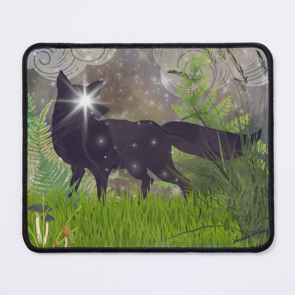 Item preview, A Smattering of Stars: Fox in Fern-filled Forest Clearing designed and sold by DelanyDesigns.