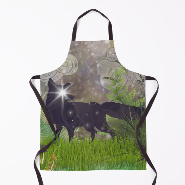 Item preview, A Smattering of Stars: Fox in Fern-filled Forest Clearing designed and sold by DelanyDesigns.