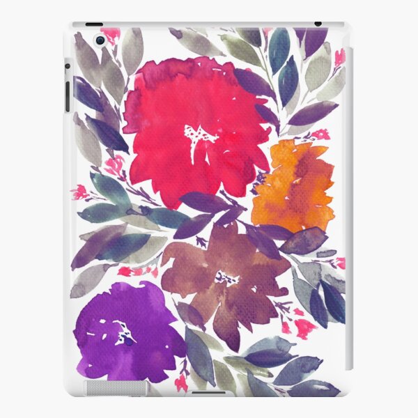 hand painted flowers iPad Snap Case
