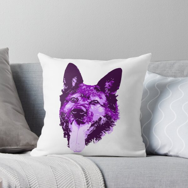 Item preview, German Shepherd Face - Purple designed and sold by Abbysinthe.