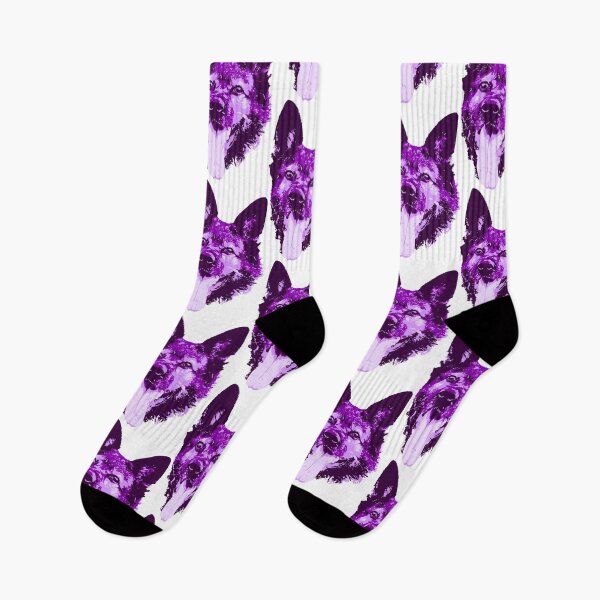 Item preview, German Shepherd Face - Purple designed and sold by Abbysinthe.