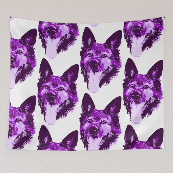 Item preview, German Shepherd Face - Purple designed and sold by Abbysinthe.