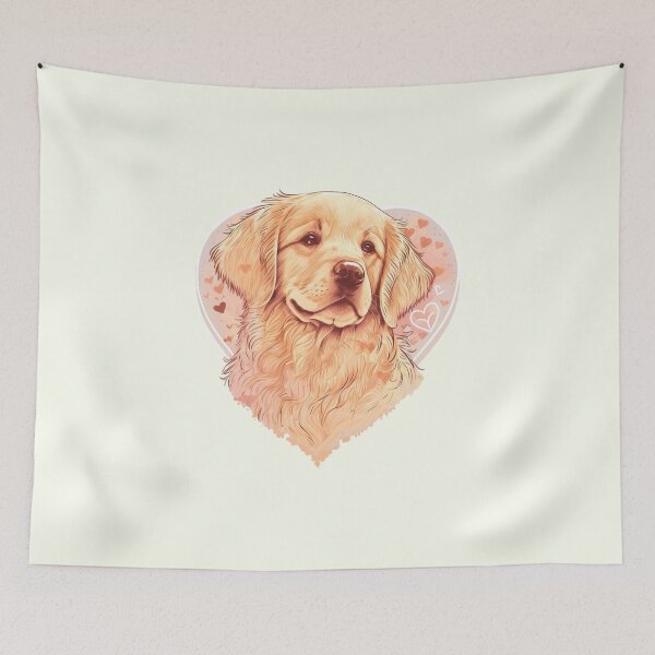 Item preview, Golden Retriever Cute Flat-coated Retriever Golden Yellow Golden Retriever, designed and sold by nicestr.