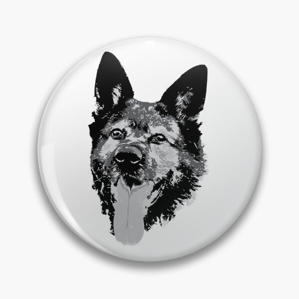 Item preview, German Shepherd Face - Grey designed and sold by Abbysinthe.